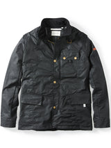 Bexley Waxed Jacket - Black-PEREGRINE-Over the Rainbow