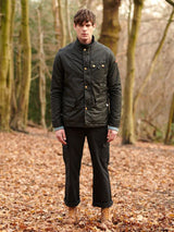 Bexley Waxed Jacket - Black-PEREGRINE-Over the Rainbow