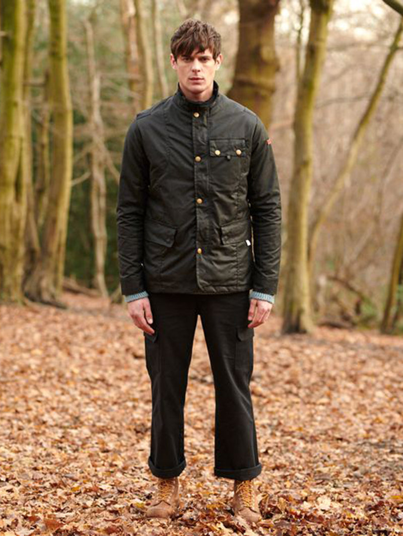 Bexley Waxed Jacket - Black-PEREGRINE-Over the Rainbow