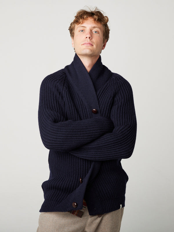 Wilkinson Cardigan - Navy-PEREGRINE-Over the Rainbow