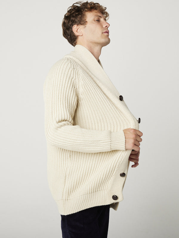 Wilkinson Cardigan - Ecru-PEREGRINE-Over the Rainbow