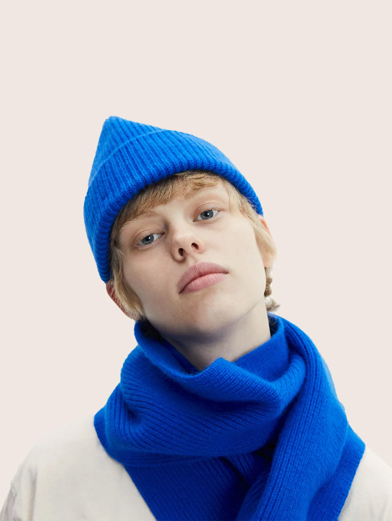 Classic Angora Beanie - Royal Azure-LE BONNET-Over the Rainbow