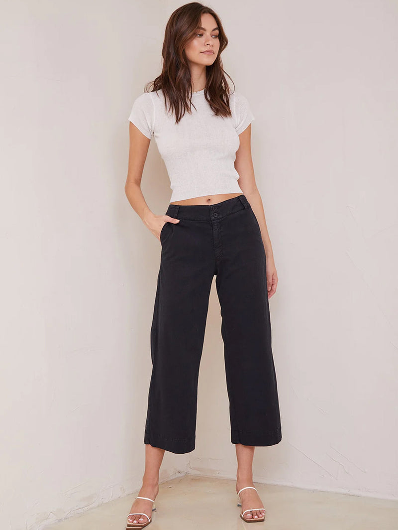 Saige Wide Crop Pant-Bella Dahl-Over the Rainbow