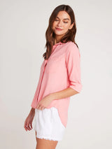 Shirt Tail Shirt - Blossom Pink-Bella Dahl-Over the Rainbow