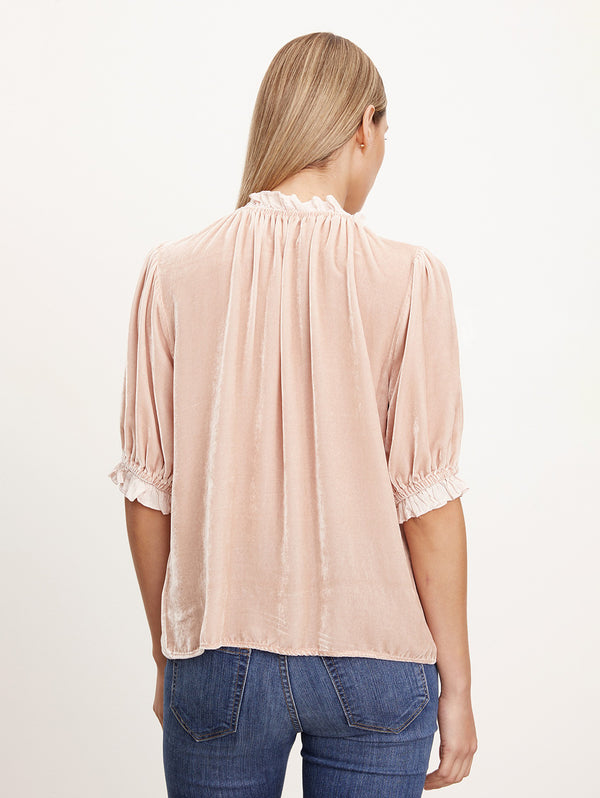 Val Velvet Top - Camellia-Velvet-Over the Rainbow