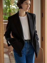 Fairfax Blazer - Black-Velvet-Over the Rainbow