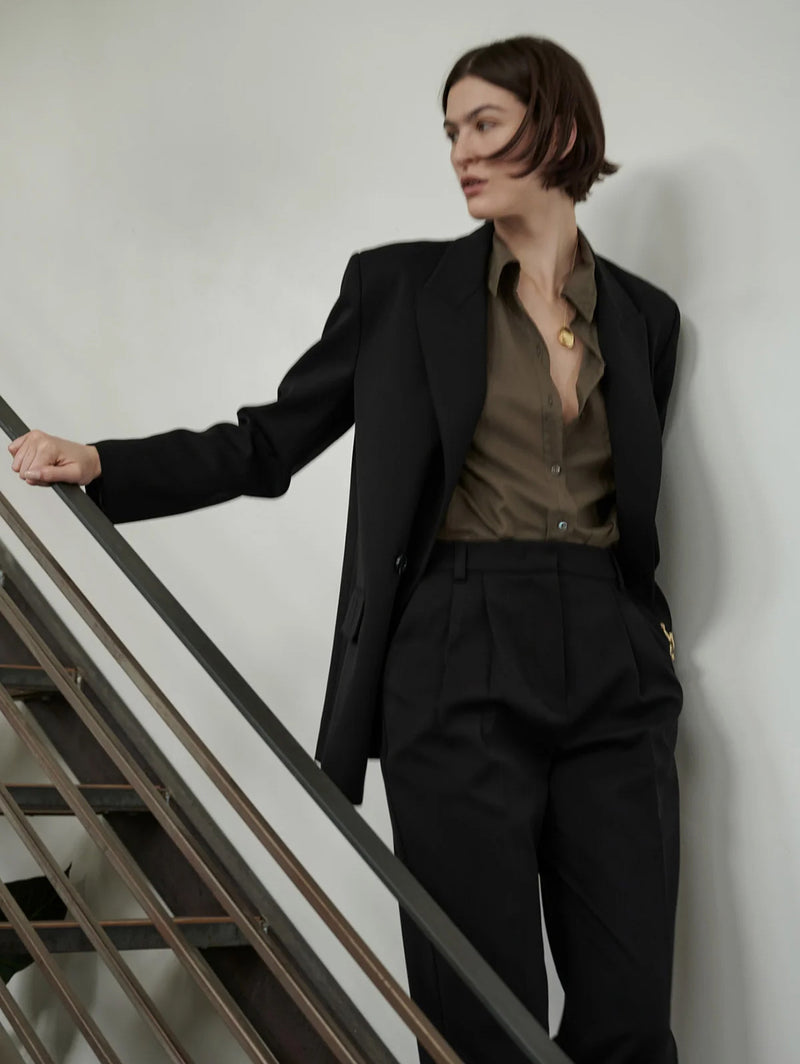 Fairfax Blazer - Black-Velvet-Over the Rainbow