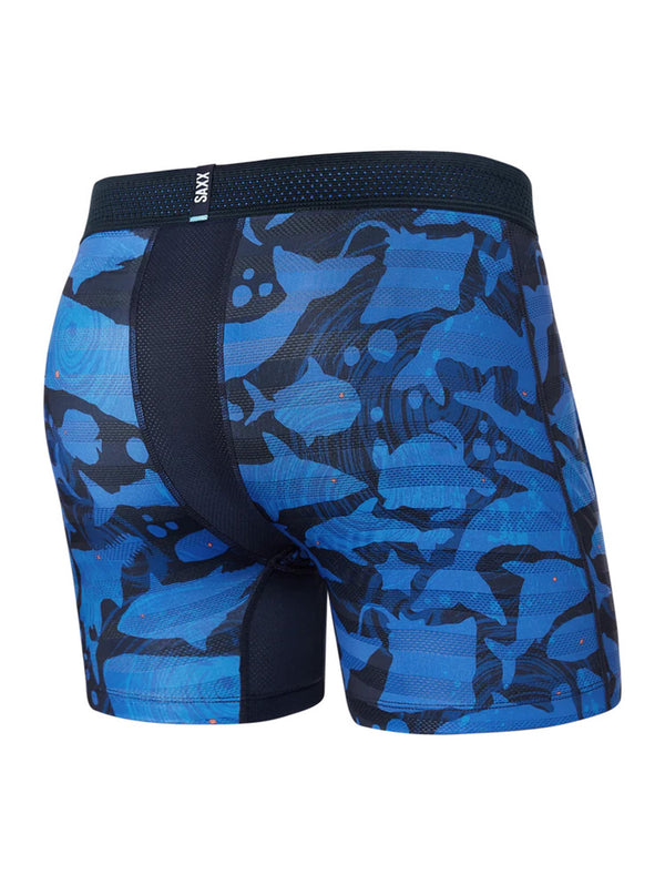Droptemp Cooling Mesh Boxer - Voyagers Navy-SAXX-Over the Rainbow