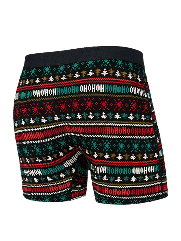Ultra Super Soft Boxer Brief - Holiday Sweater Black-SAXX-Over the Rainbow