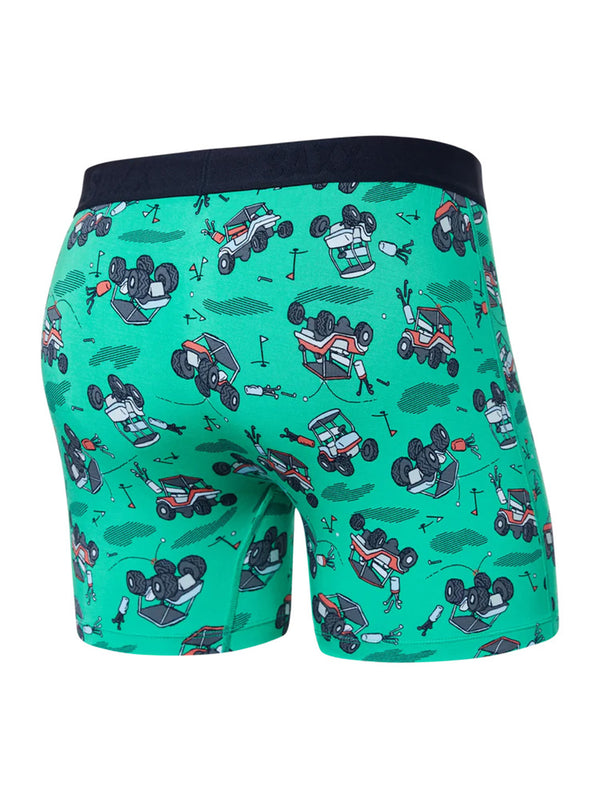 Ultra Soft Boxer Brief- Off Course Carts Green-SAXX-Over the Rainbow
