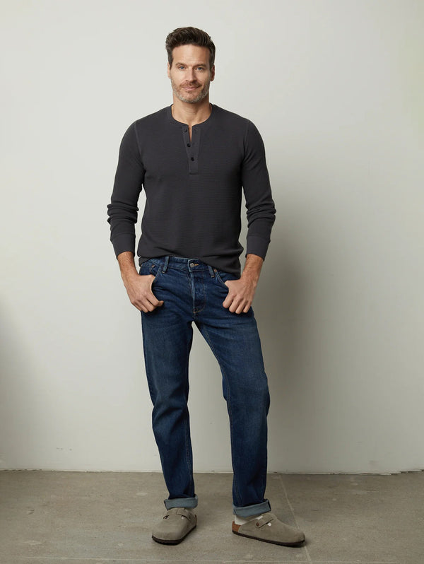 Dex Thermal Henley - Vintage Black-Velvet-Over the Rainbow