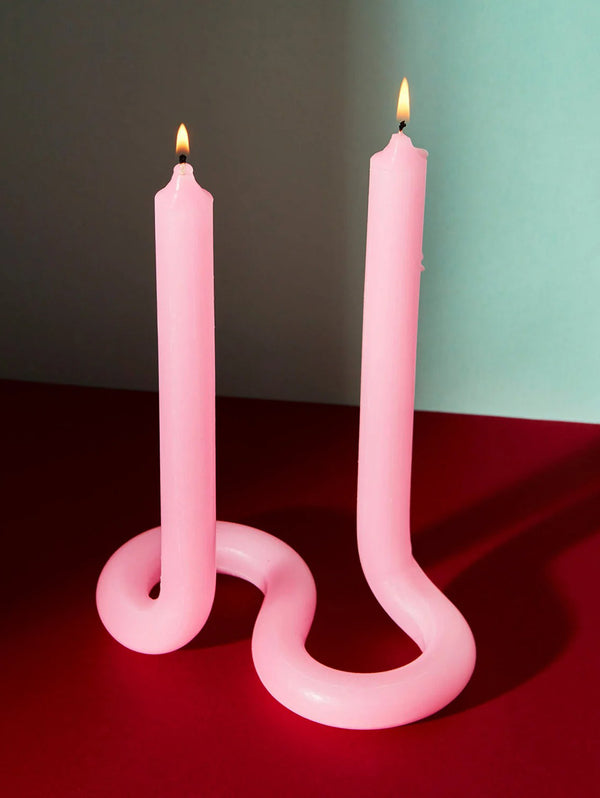 Twist Candle - Light Pink-54 CELSIUS-Over the Rainbow