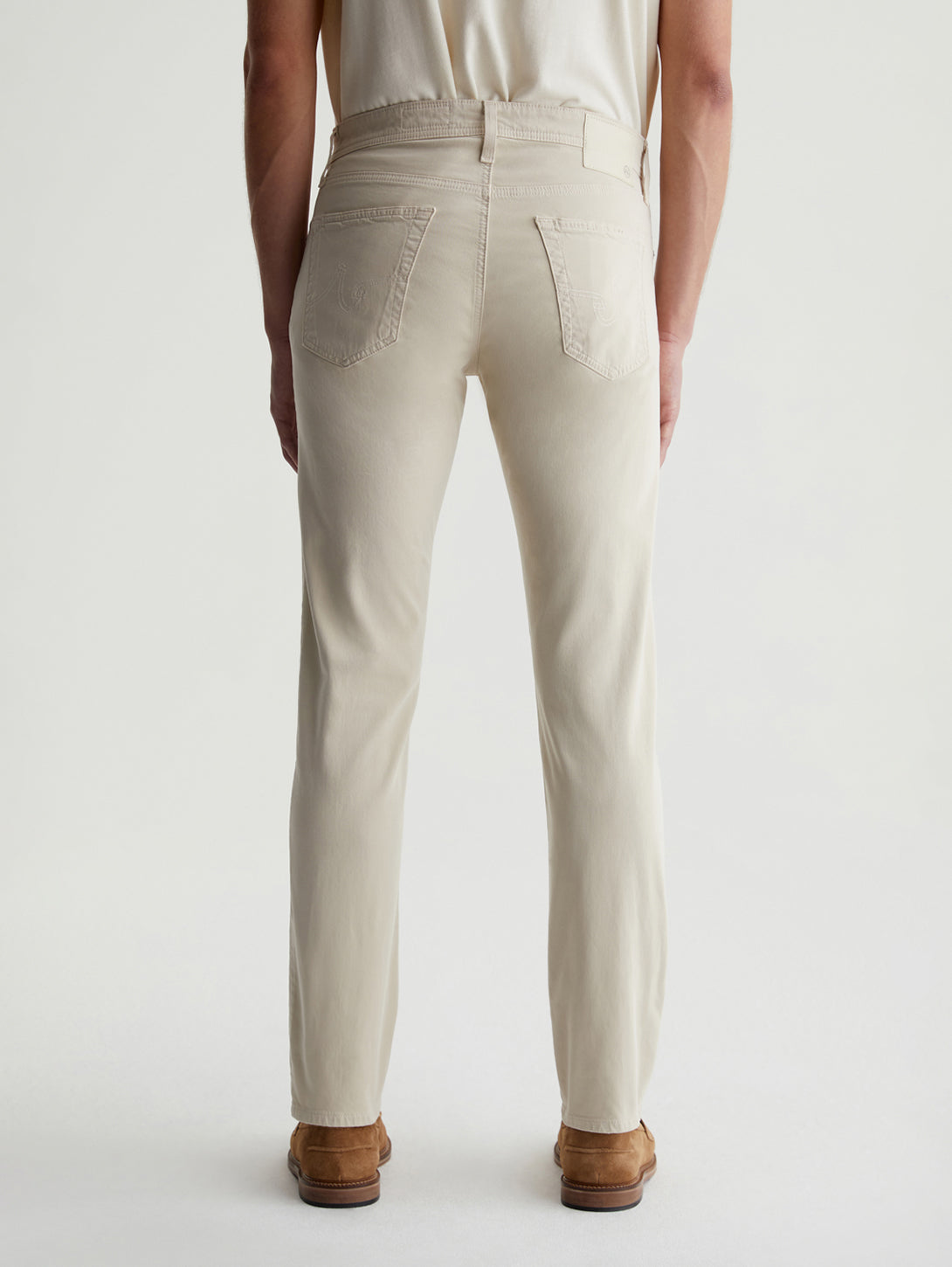 Tellis Modern Slim Pant - Natural Ivory-AG Jeans-Over the Rainbow