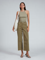 Andi High Rise Wide Leg Crop Jean - Sage-RAG + BONE-Over the Rainbow