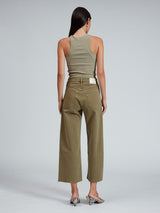 Andi High Rise Wide Leg Crop Jean - Sage-RAG + BONE-Over the Rainbow