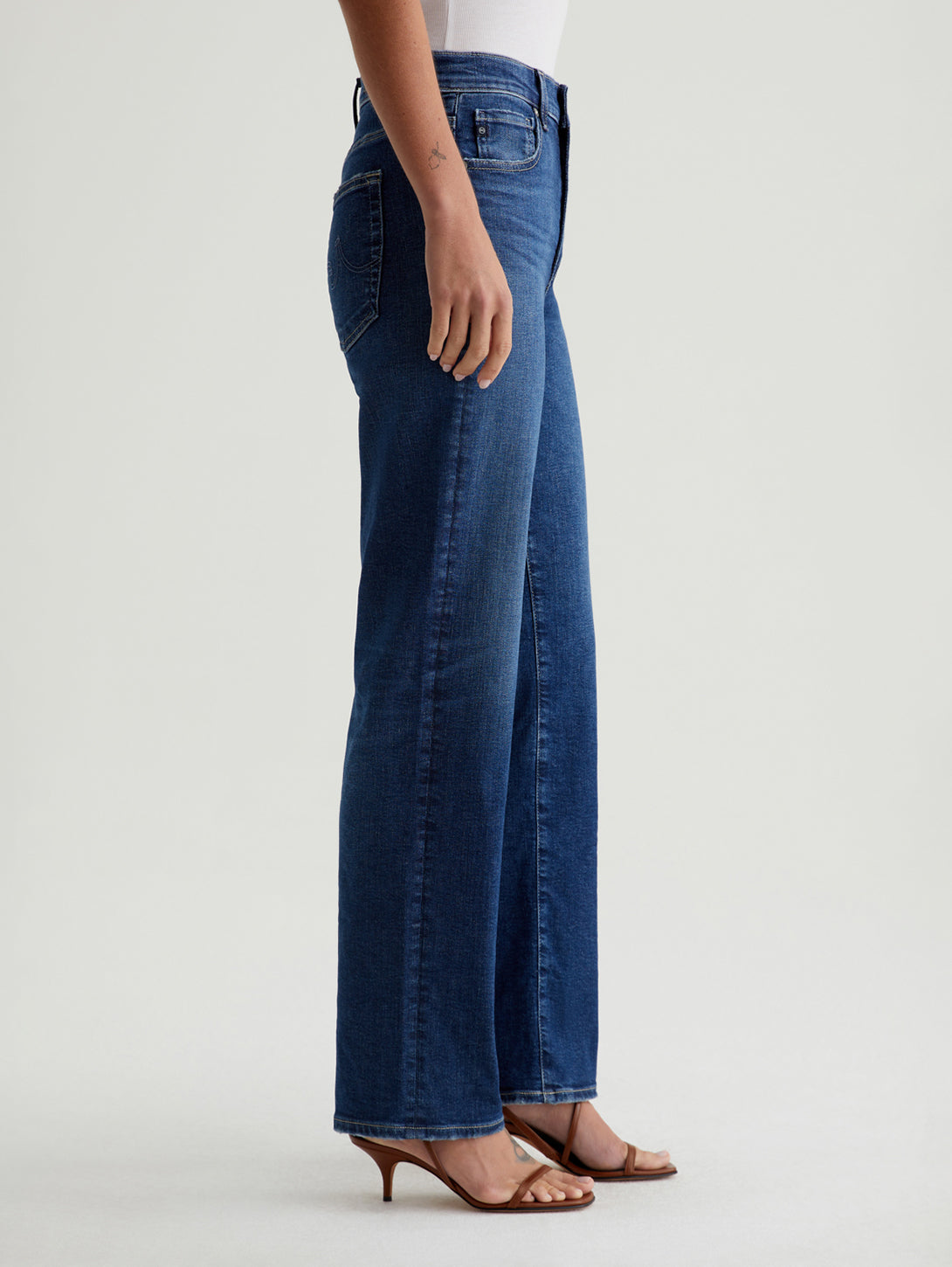 Brinley Mid Rise Straight Jean - Poetic-AG Jeans-Over the Rainbow