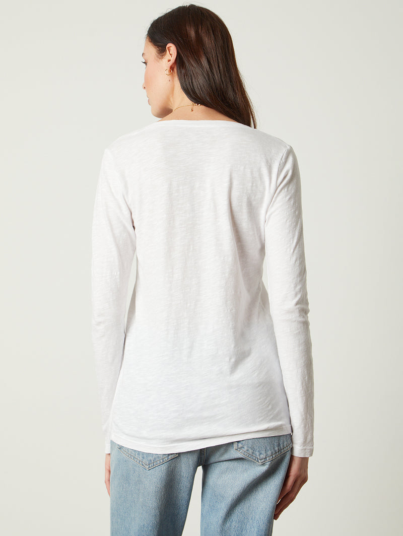 Blaire Long Sleeve V-Neck Tee-Velvet-Over the Rainbow