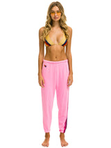 5 Stripe Sweatpant - Neon Pink-AVIATOR NATION-Over the Rainbow