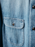 The Brace Long Sleeve Shirt - Dee (Blue)-HIROSHI KATO-Over the Rainbow