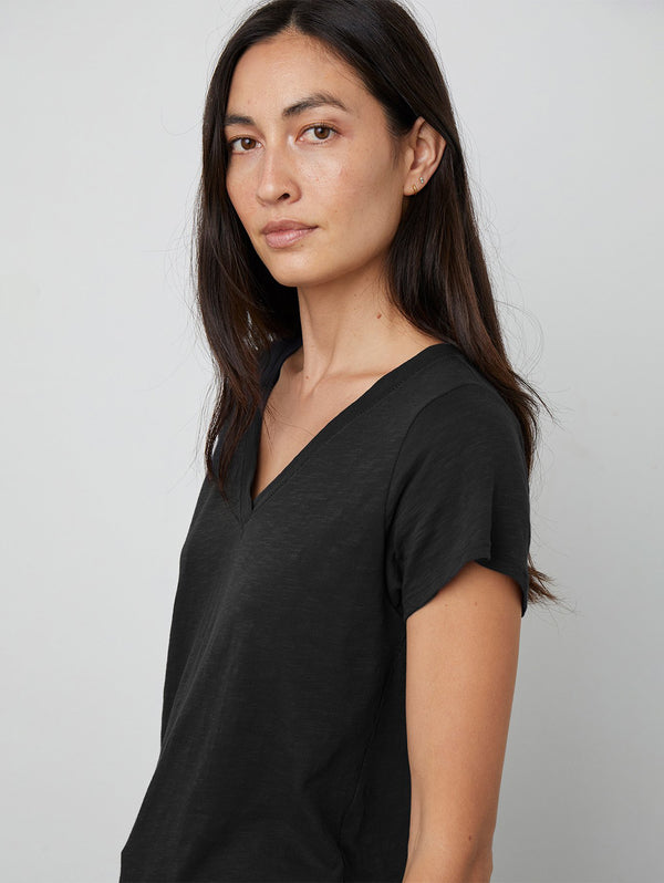 Jill V-Neck T-Shirt-Velvet-Over the Rainbow
