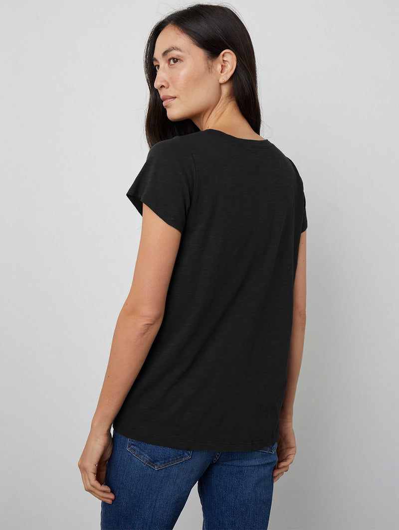 Jill V-Neck T-Shirt-Velvet-Over the Rainbow