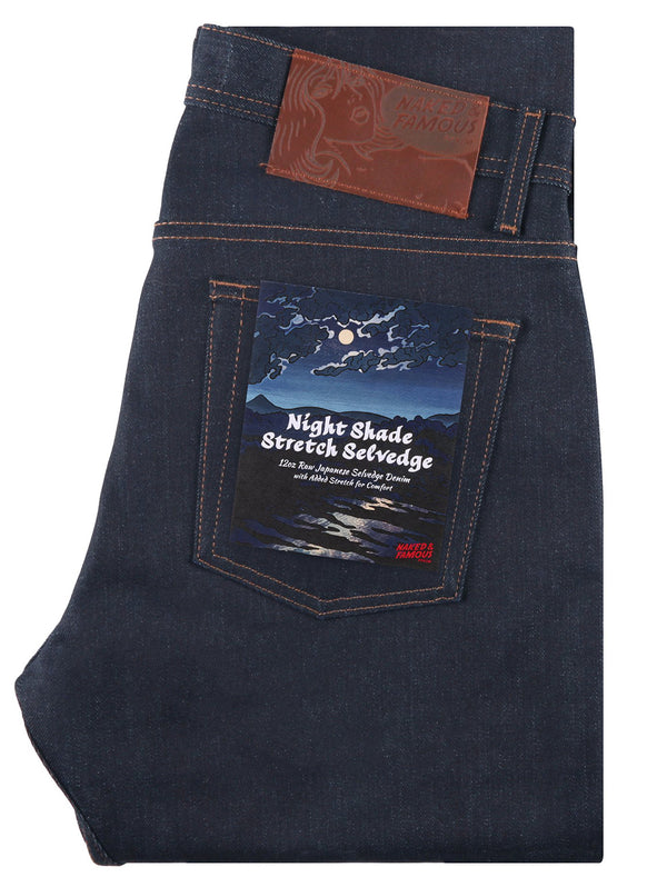 Weird Guy Stretch Selvedge Jean - Night Shade-Naked & Famous-Over the Rainbow