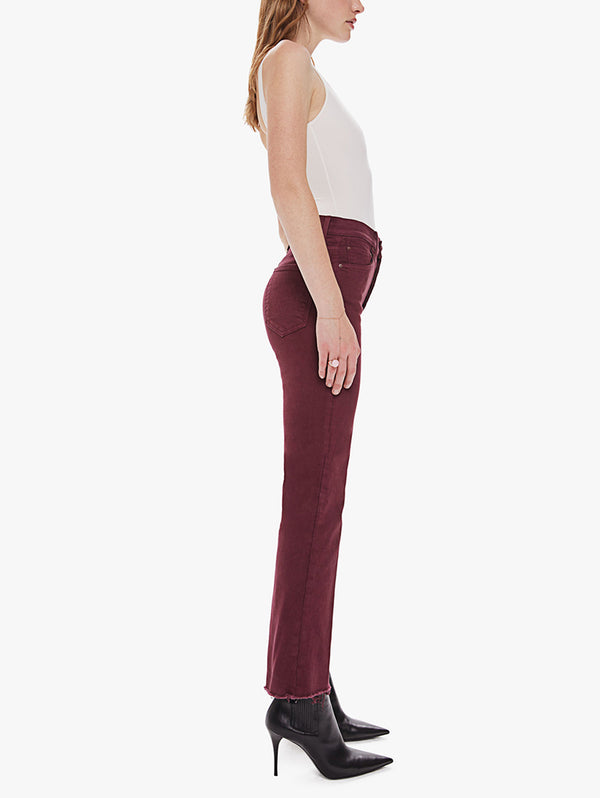 Tripper Ankle Fray Jean - Burgundy-Mother-Over the Rainbow