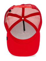 The Rooster Trucker Hat - Red-GOORIN BROTHERS-Over the Rainbow