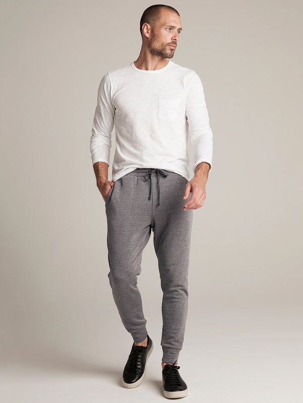 Crosby Luxe Fleece Jogger Pant - Charcoal-Velvet-Over the Rainbow