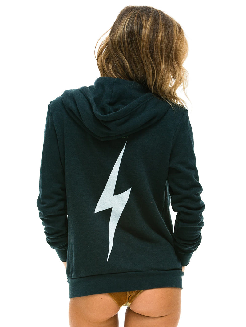 Bolt Zip Hoodie - Charcoal-AVIATOR NATION-Over the Rainbow