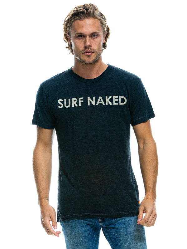 Surf Naked T-Shirt - Charcoal-AVIATOR NATION-Over the Rainbow