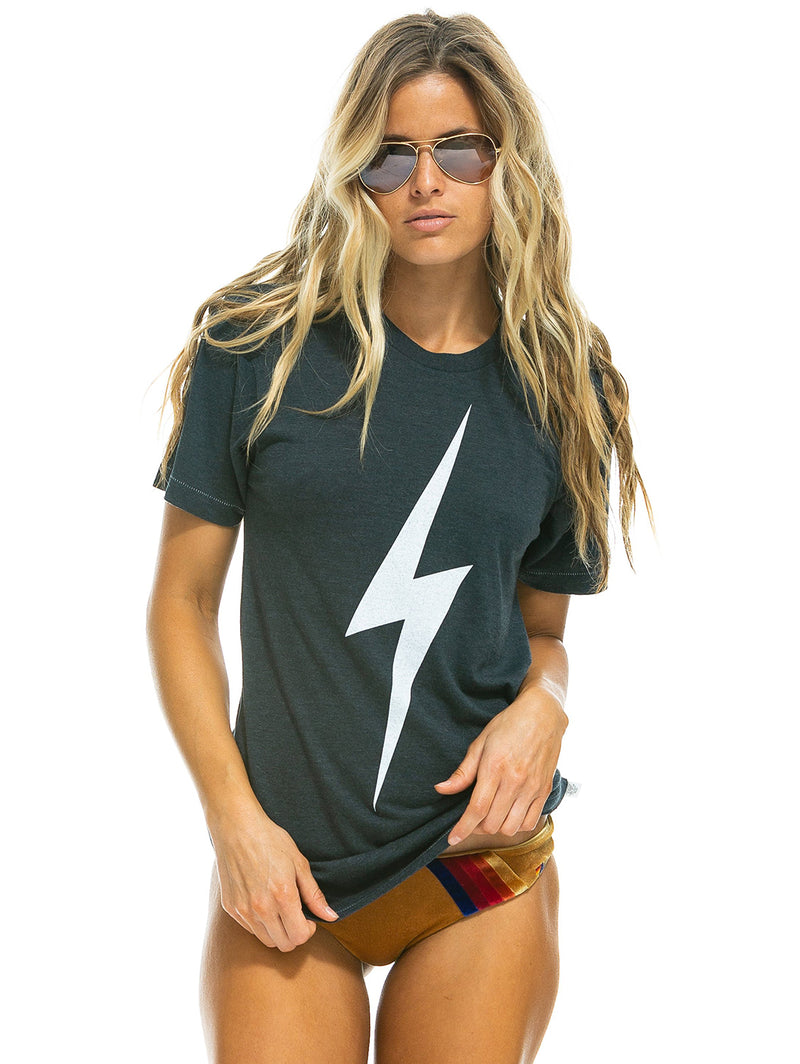 Bolt T-Shirt - Charcoal-AVIATOR NATION-Over the Rainbow