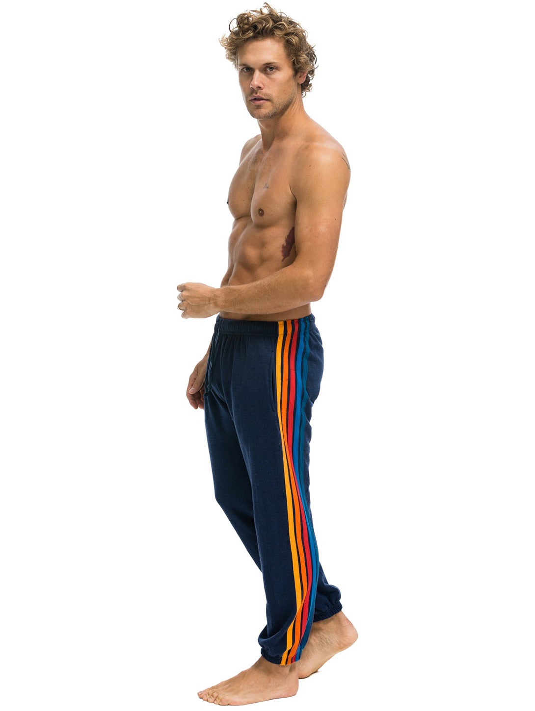 5 Stripe Sweatpant - Navy 2-AVIATOR NATION-Over the Rainbow