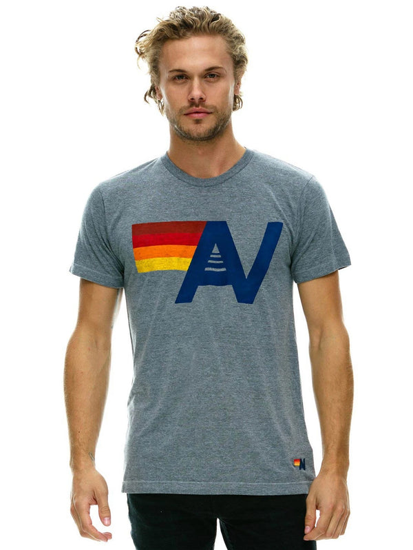 Aviator Nation Logo T-Shirt - Heather Grey-AVIATOR NATION-Over the Rainbow