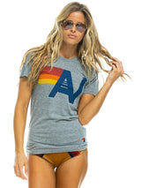 Aviator Nation Logo T-Shirt - Heather Grey-AVIATOR NATION-Over the Rainbow