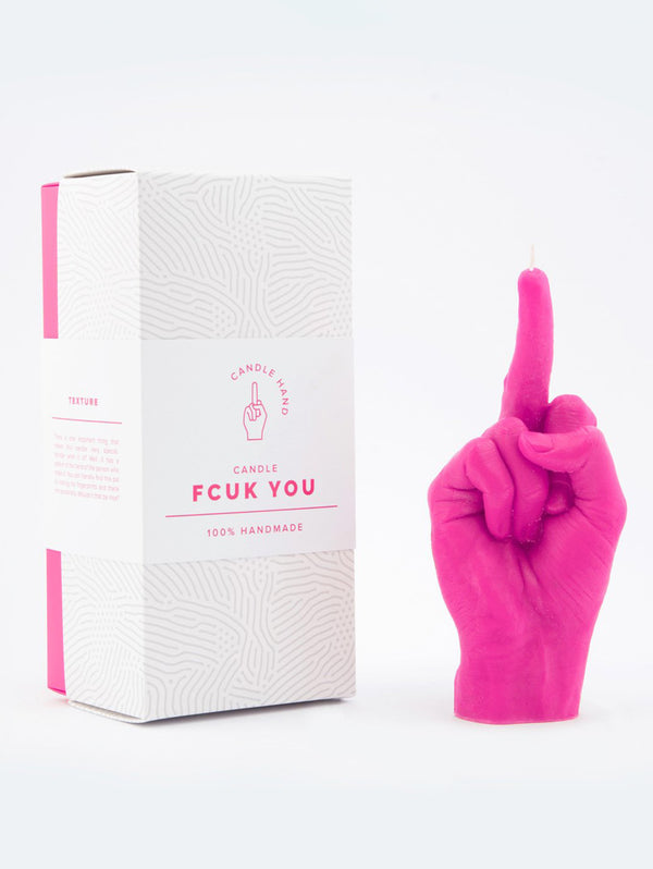 F*ck You Candle Hand - Pink-54 CELSIUS-Over the Rainbow