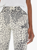 Mid Rise Dazzler Ankle Jean - Snow Leopard-Mother-Over the Rainbow