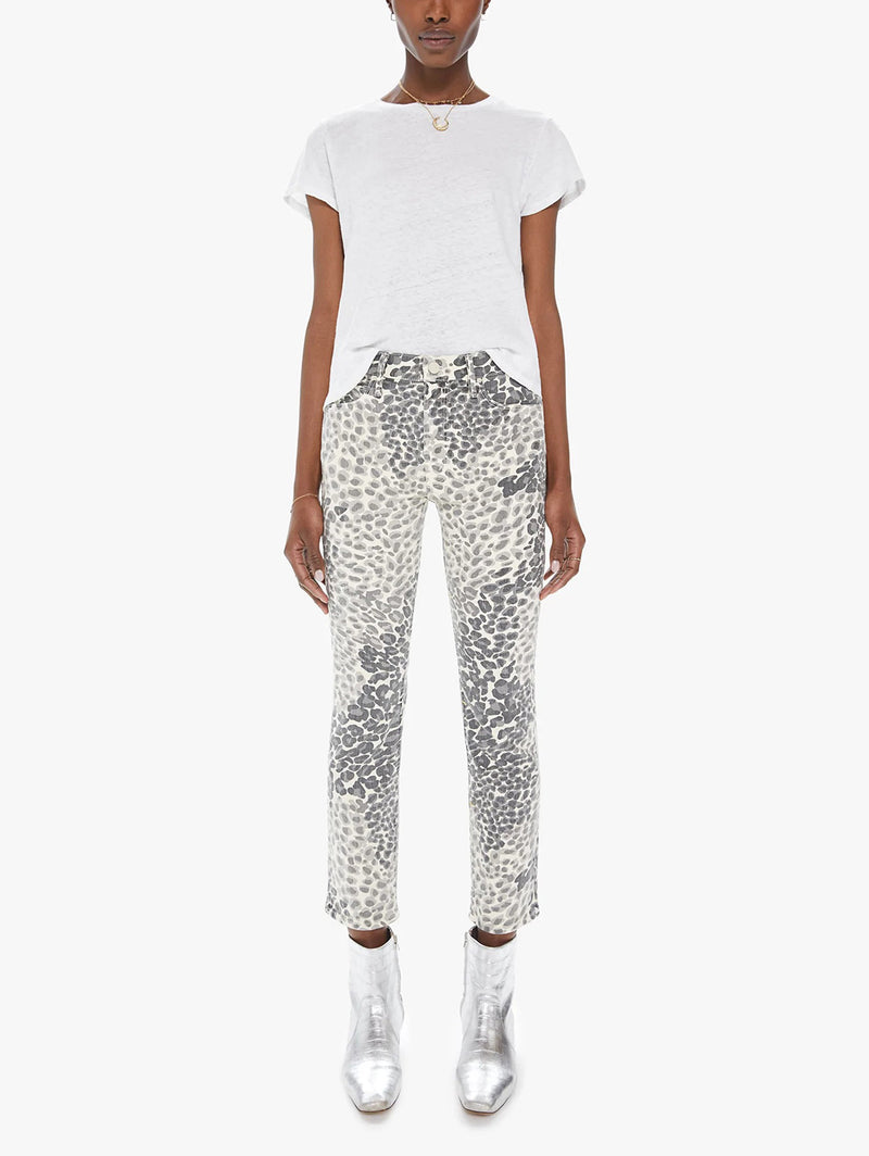 Mid Rise Dazzler Ankle Jean - Snow Leopard-Mother-Over the Rainbow