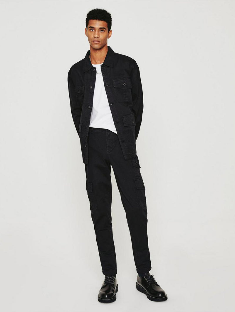 Wells Cargo Pant - Pure Black-AG Jeans-Over the Rainbow