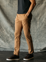 The Axe Denit Chino Pant - Khaki-HIROSHI KATO-Over the Rainbow