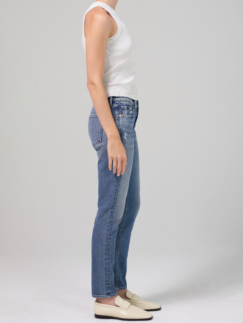 Inga Low Slim Straight Jean - Lillet-Citizens of Humanity-Over the Rainbow