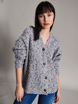 Aria Cardigan - Gris-LINE-Over the Rainbow