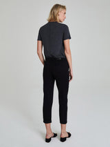 Caden Sateen Trouser Pant - Black-AG Jeans-Over the Rainbow