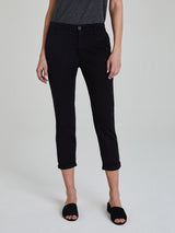 Caden Sateen Trouser Pant - Black-AG Jeans-Over the Rainbow