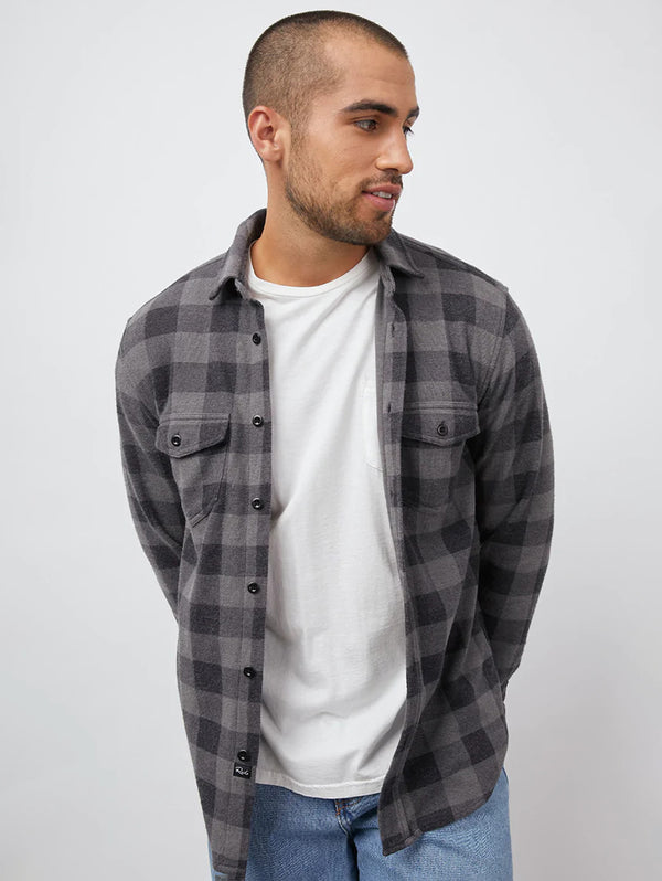 Sampson Plaid Shirt - Shadow Ash-Rails-Over the Rainbow