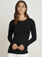 Zofina Crew Neck Long Sleeve T-Shirt-Velvet-Over the Rainbow