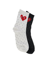 Polka Heart Sock-LIM LIM-Over the Rainbow