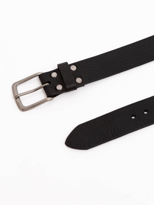 Duccio Sasquatch Belt - Black/Silver-Brave Leather-Over the Rainbow