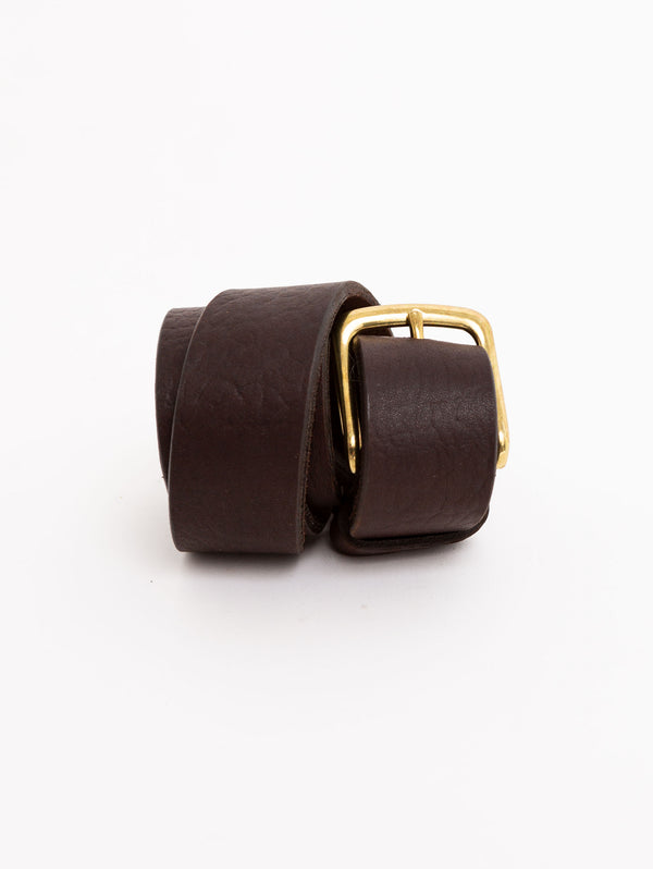 Duccio Sasquatch Belt - Brown/Gold-Brave Leather-Over the Rainbow