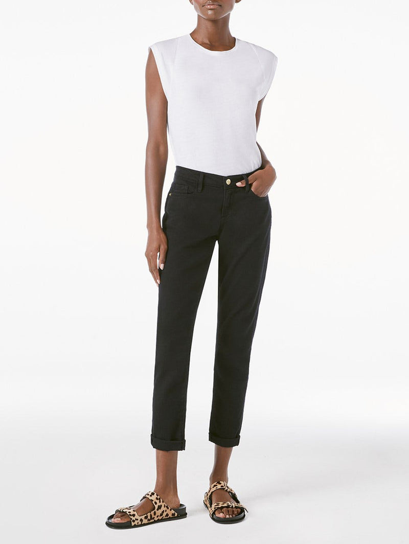Le Garcon Girlfriend Jean - Noir-FRAME-Over the Rainbow
